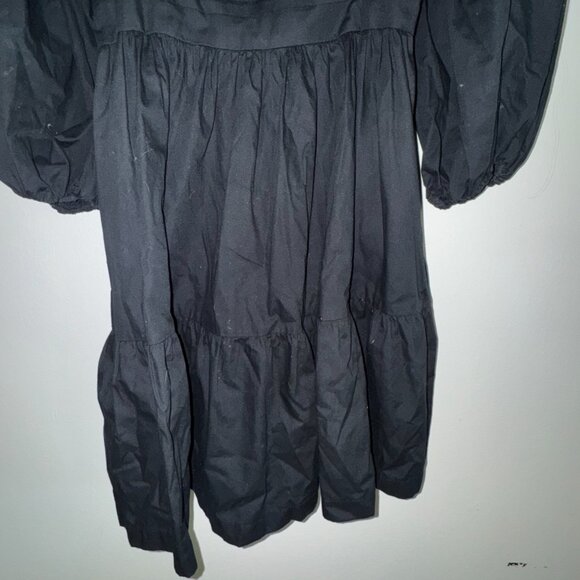 Abercrombie Black Puff Sleeve Dress - Picture 8 of 8